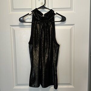 Ramy Brook Black Glittery Halter